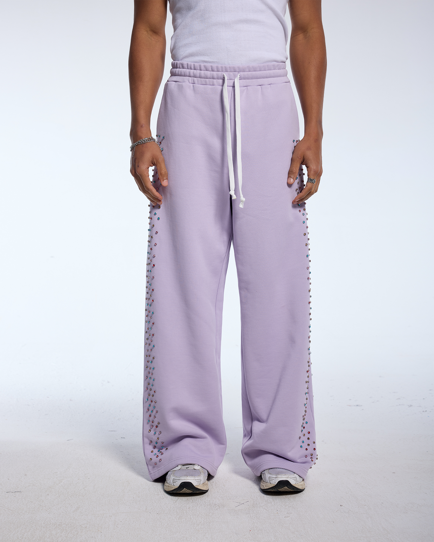 CRYSTAL CACTUS SWEATS - LAVENDER