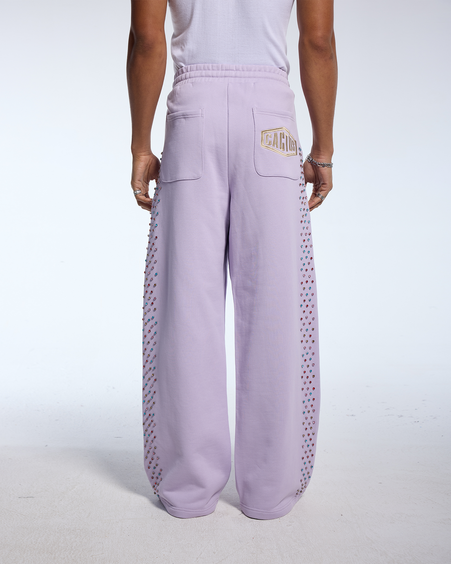CRYSTAL CACTUS SWEATS - LAVENDER