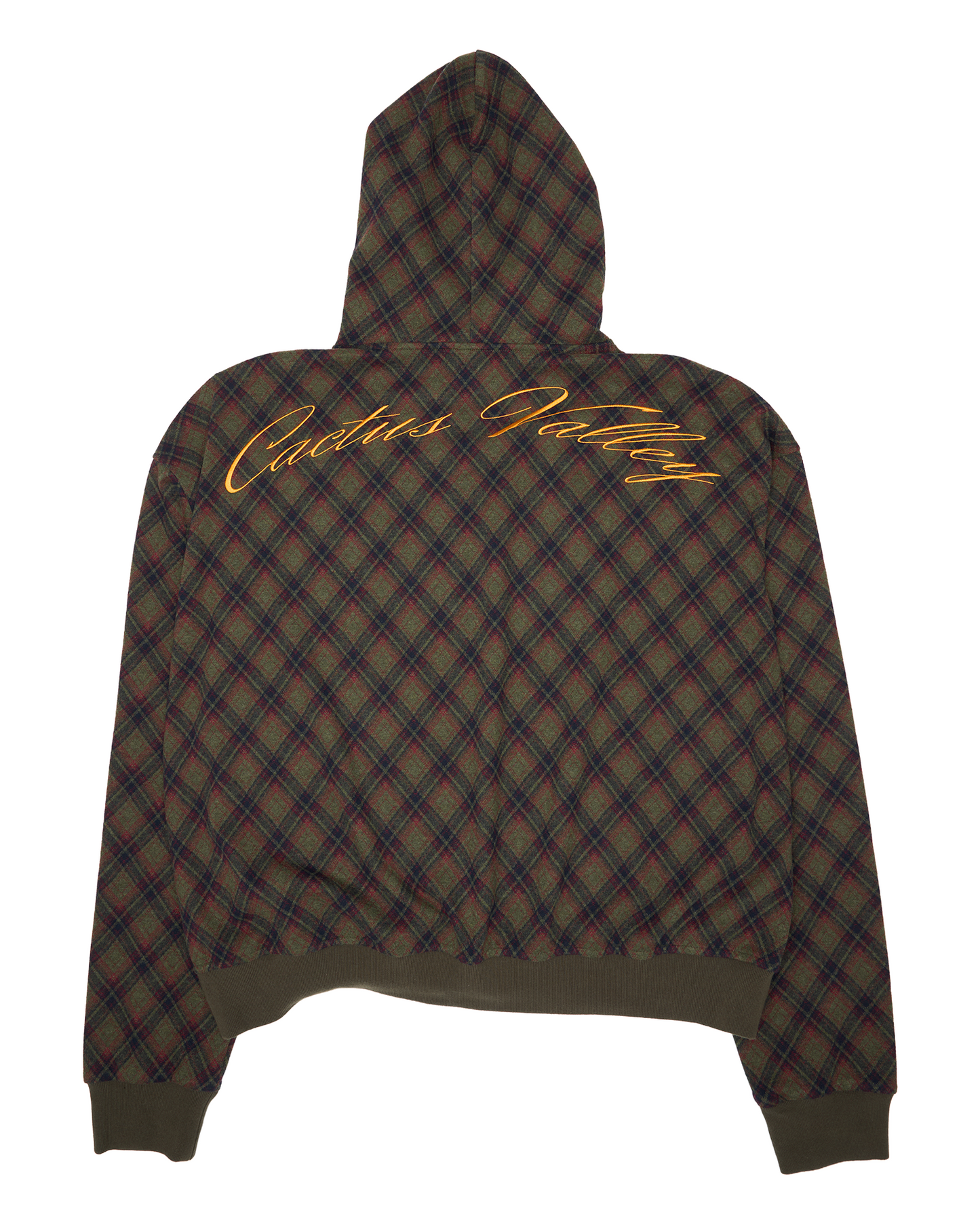 Cactus Plaid Hoodie