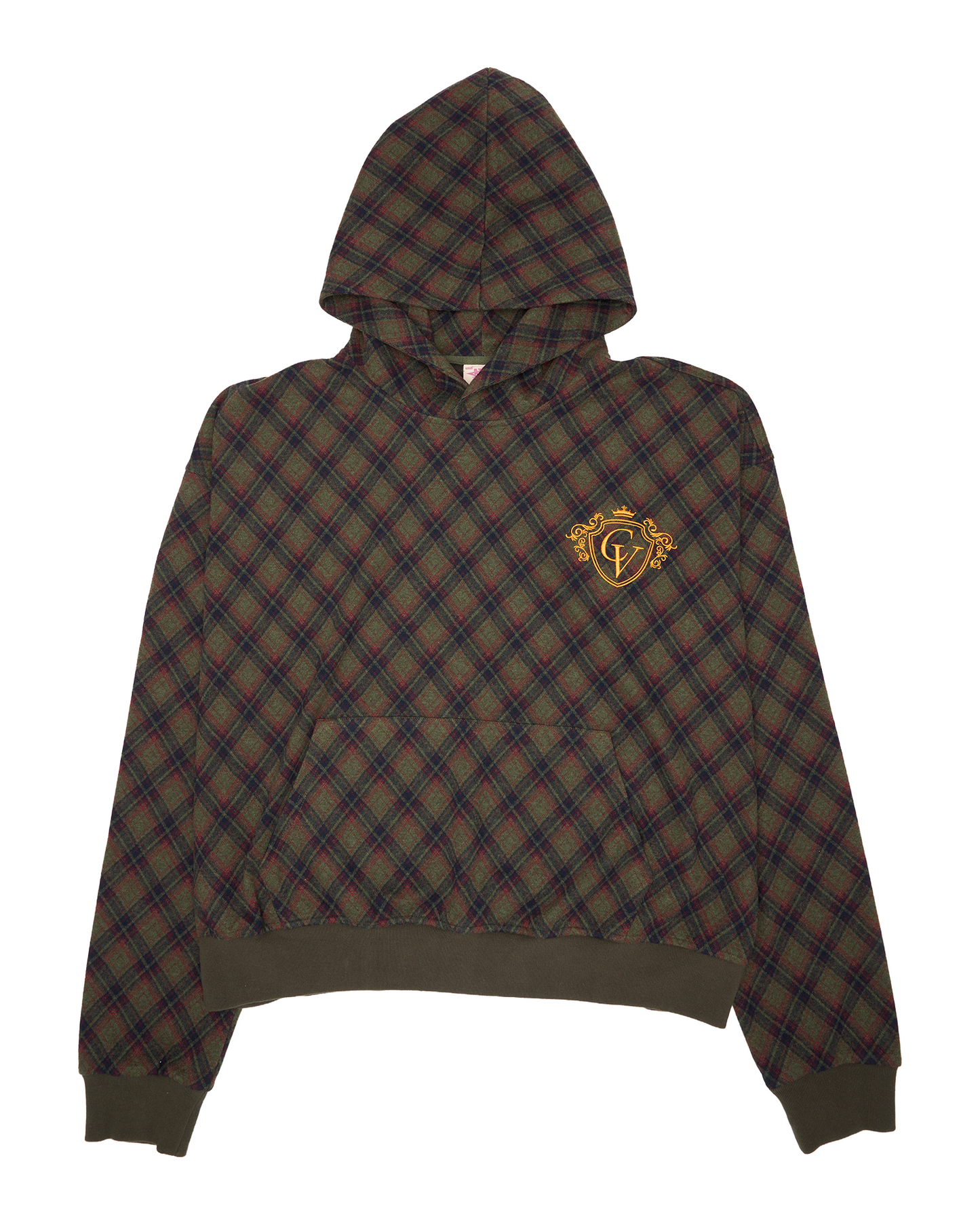 Cactus Plaid Hoodie
