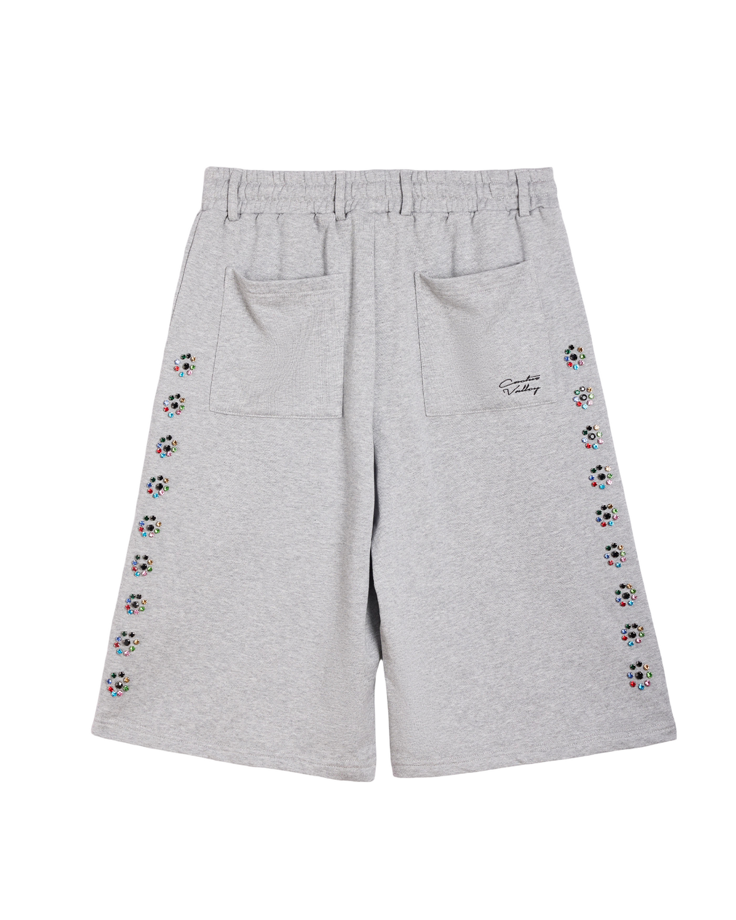 Crystal Blossom Sweat Shorts - Grey