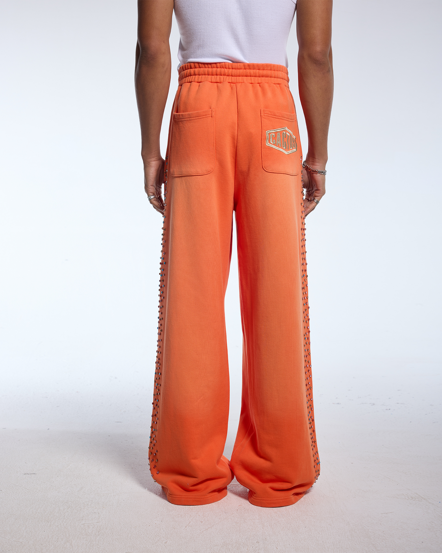 CRYSTAL CACTUS SWEATS - ORANGE