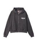 LEOPARD ART HOODIE - BLACK