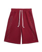 Crystal Cactus Sweat Shorts - Maroon