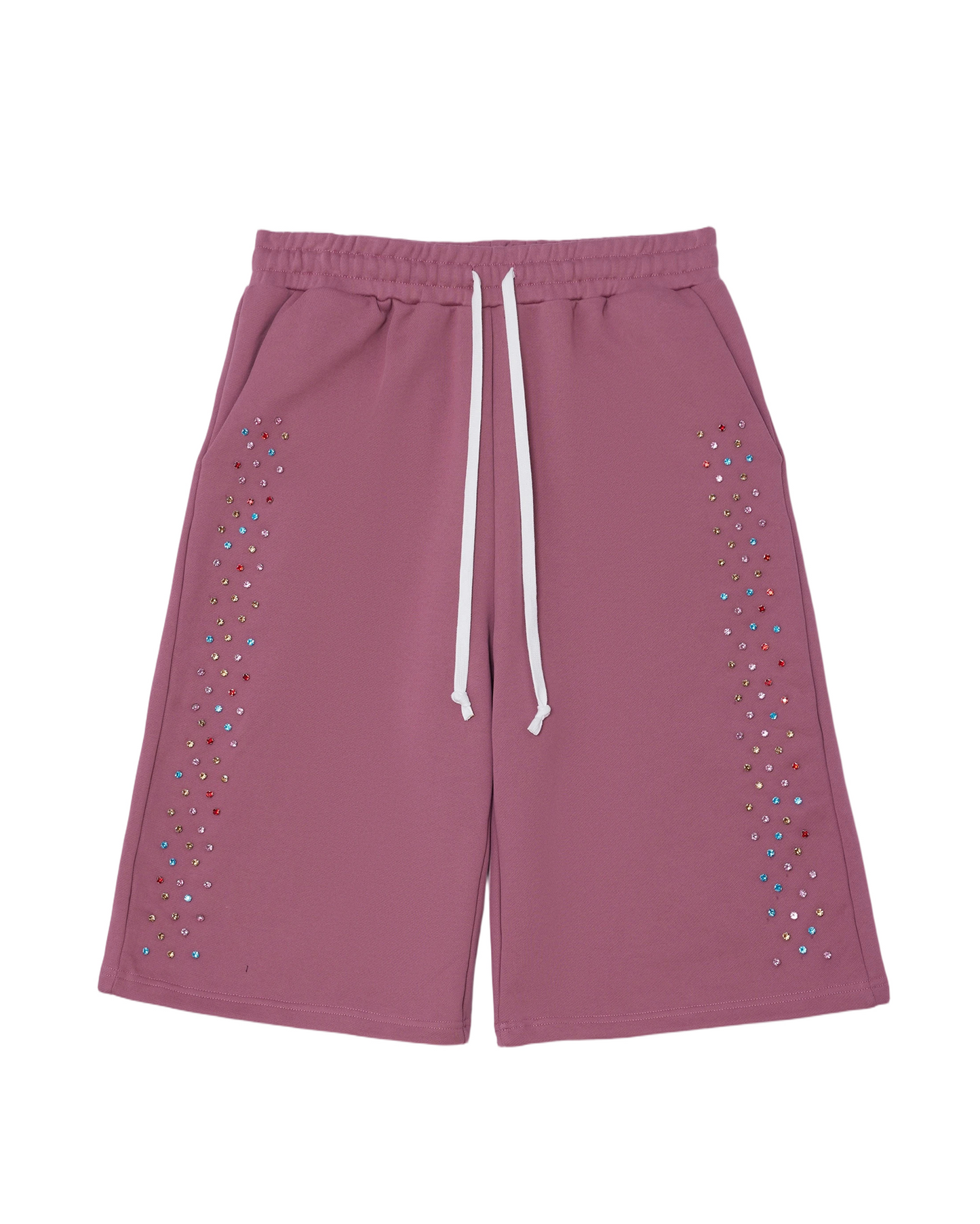 Crystal Cactus Sweat Shorts - Raspberry