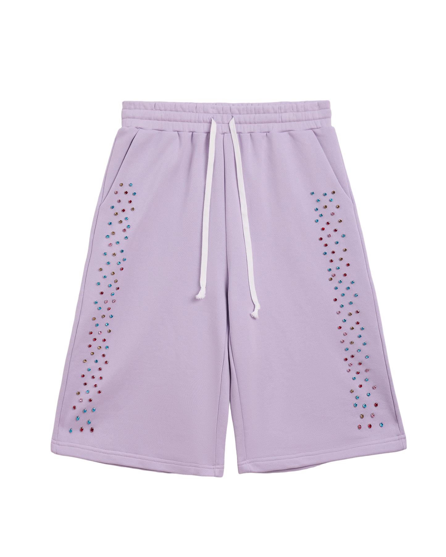 Crystal Cactus Sweat Shorts - Lavender