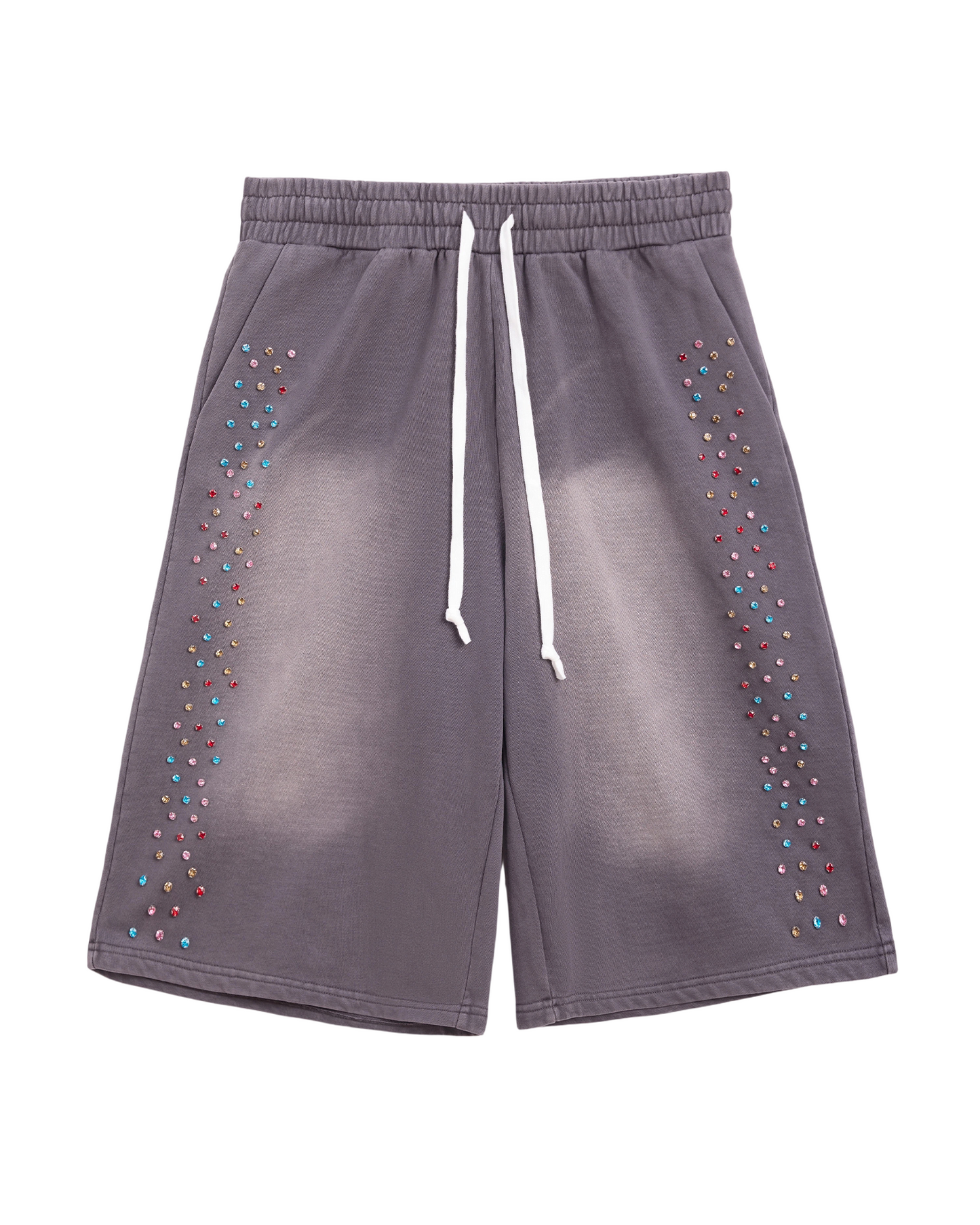 Crystal Cactus Sweat Shorts - Vintage Black