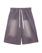 Crystal Cactus Sweat Shorts - Vintage Black