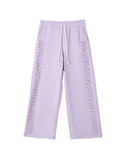 CRYSTAL CACTUS SWEATS - LAVENDER