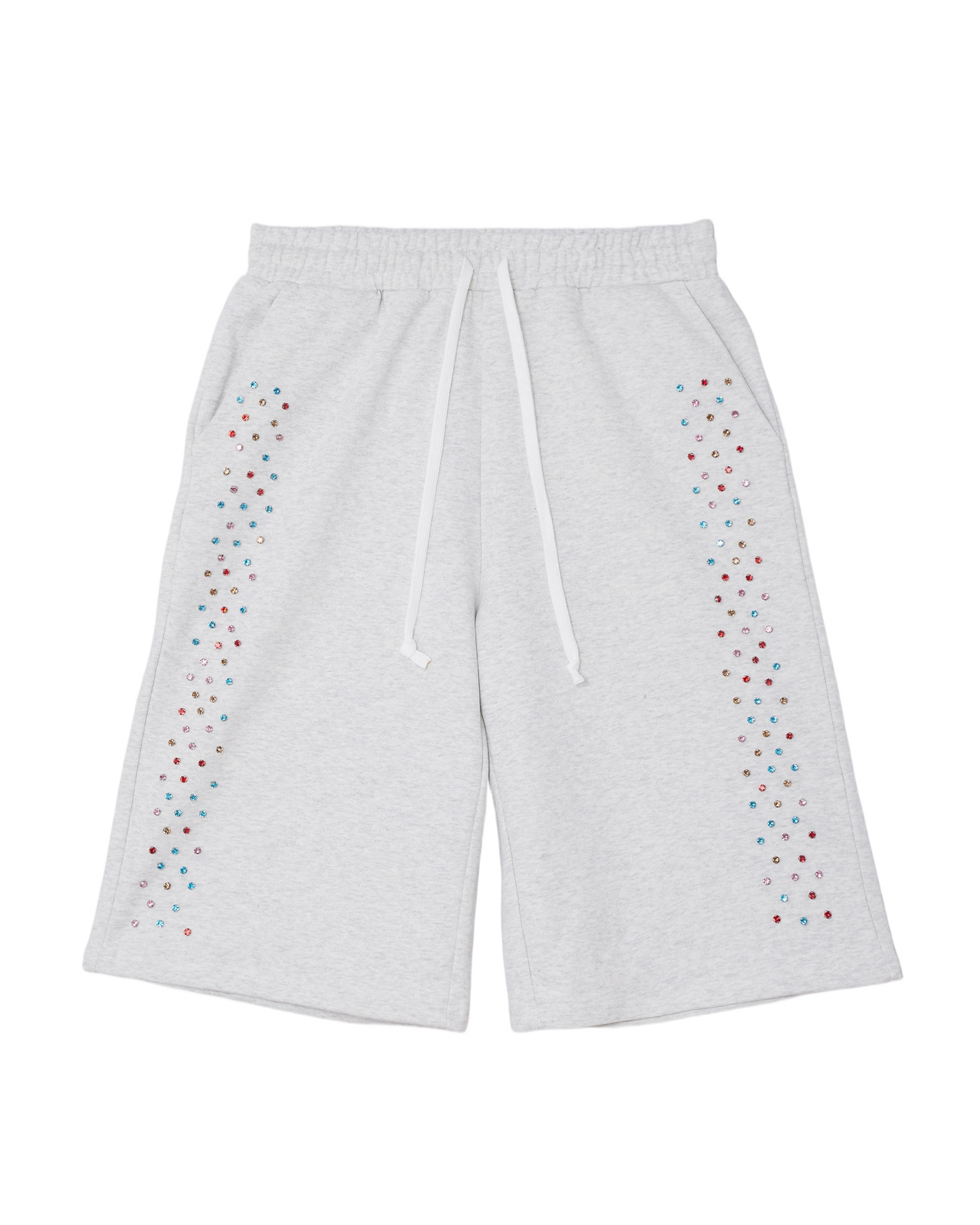 Crystal Cactus Sweat Shorts - Grey