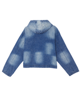 CACTUS CRYSTAL DENIM HOODIE