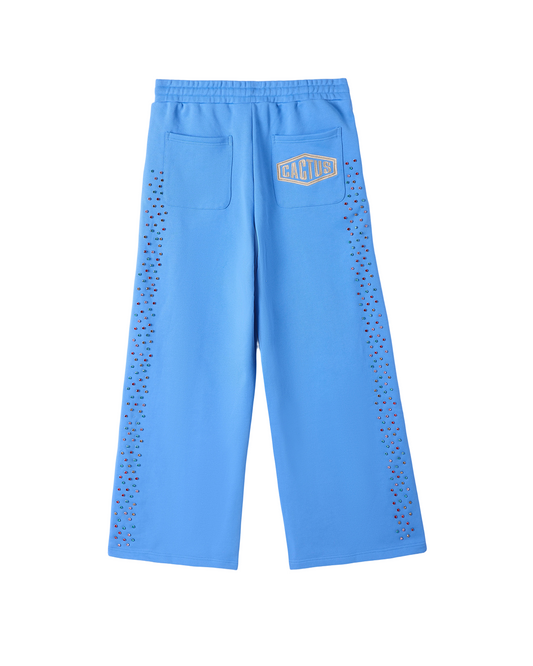 CRYSTAL CACTUS SWEATS - BABY BLUE