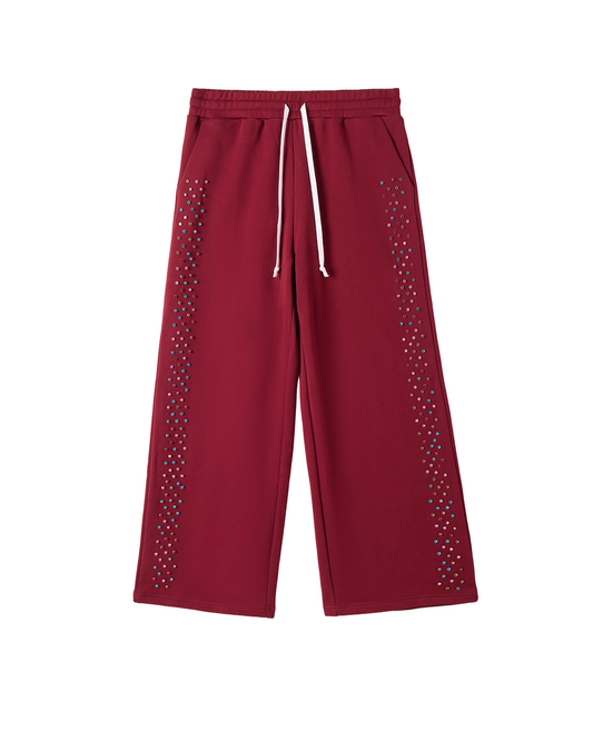 CRYSTAL CACTUS SWEATS - MAROON