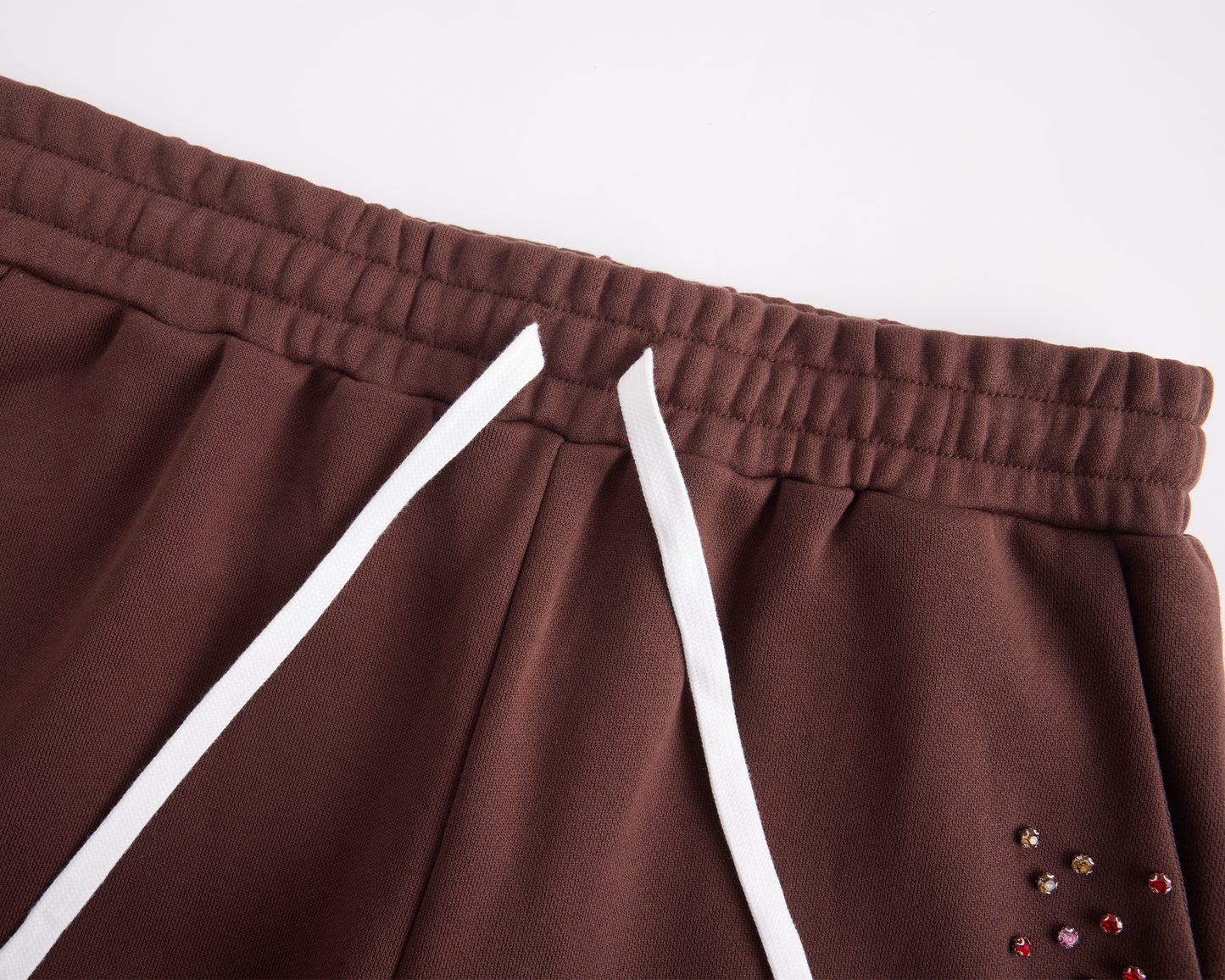 Crystal Cactus Sweat Shorts - Brown