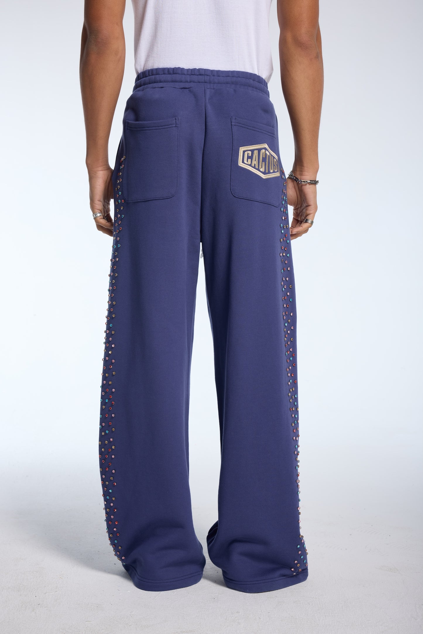 Crystal Cactus Sweats - Navy