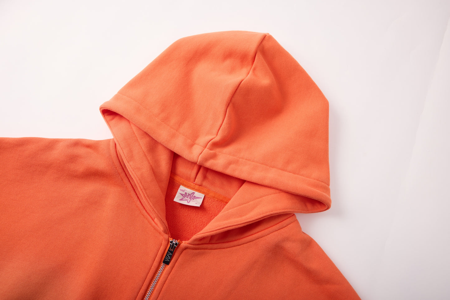 CRYSTAL CACTUS ZIP HOODIE - ORANGE