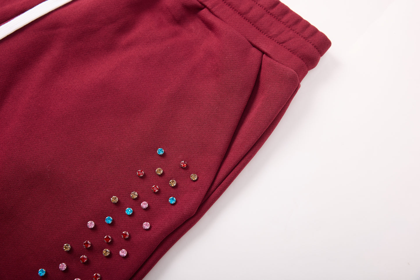 CRYSTAL CACTUS SWEATS - MAROON