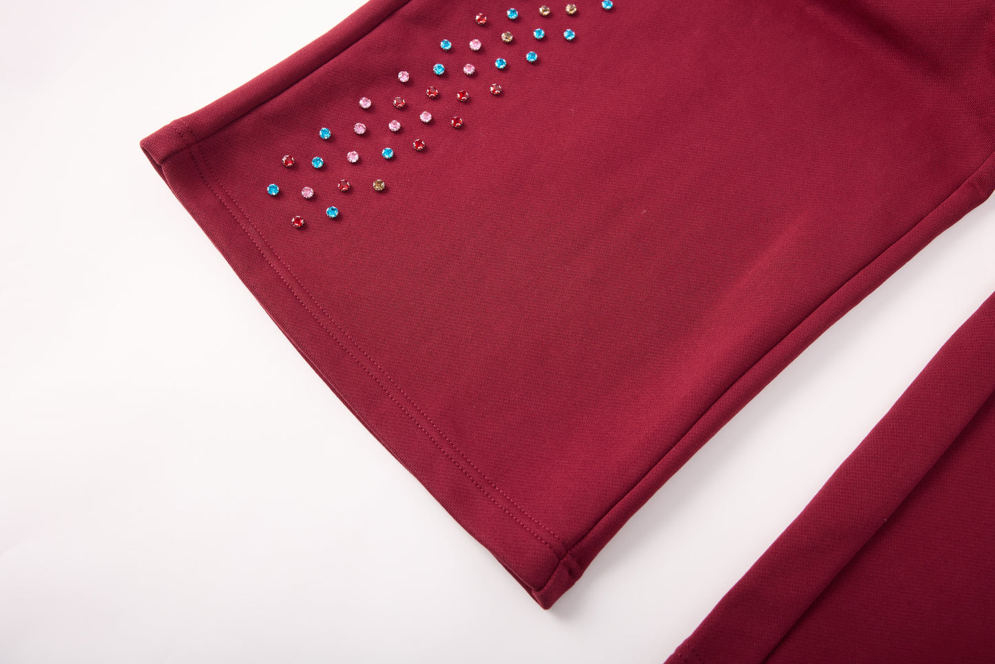 CRYSTAL CACTUS SWEATS - MAROON