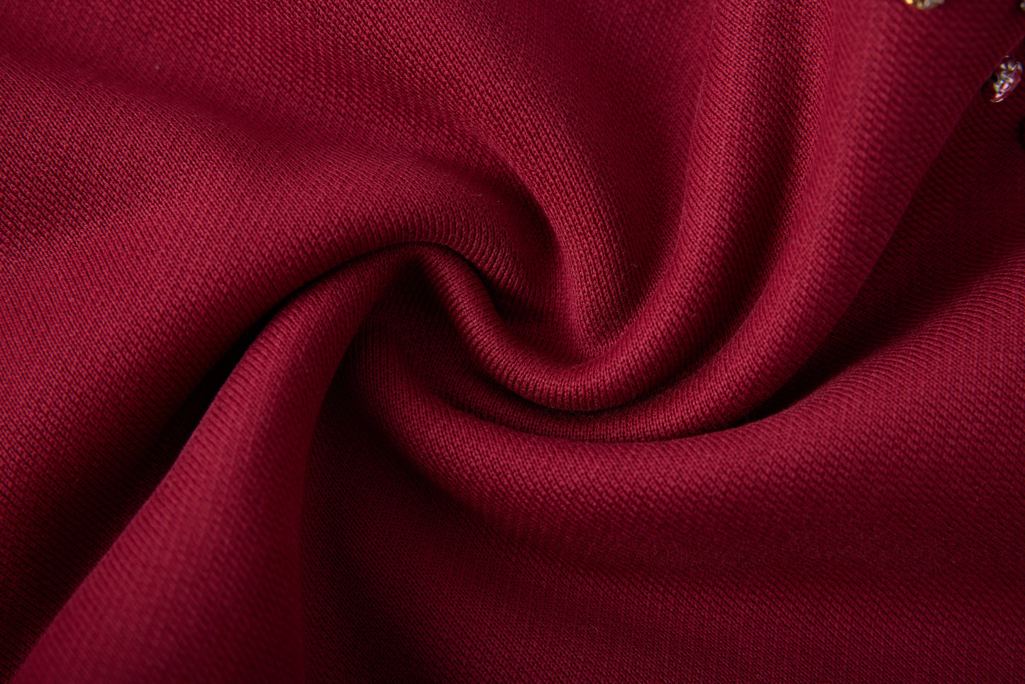 CRYSTAL CACTUS SWEATS - MAROON