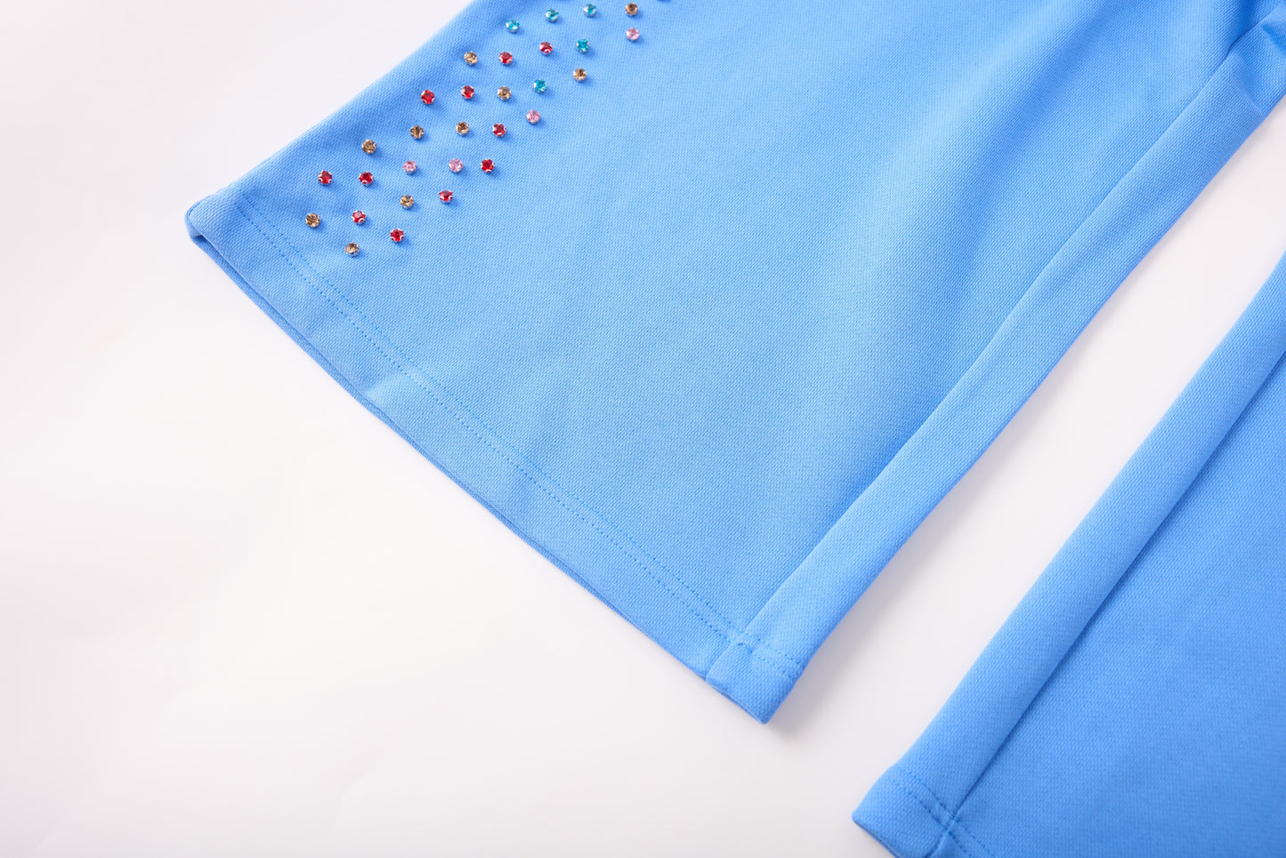 CRYSTAL CACTUS SWEATS - BABY BLUE