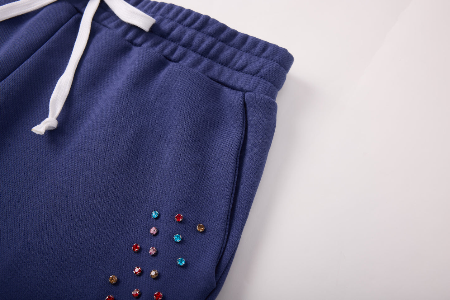 Crystal Cactus Sweats - Navy