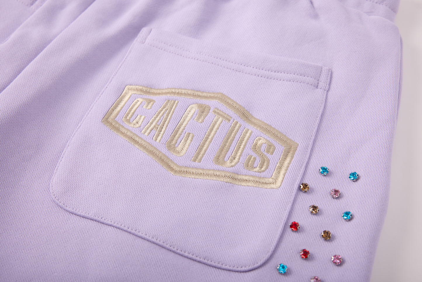 CRYSTAL CACTUS SWEATS - LAVENDER