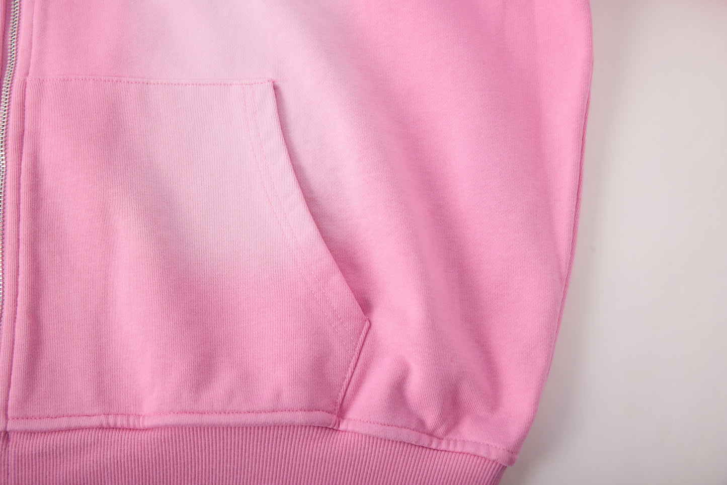 CRYSTAL CACTUS ZIP HOODIE - PINK