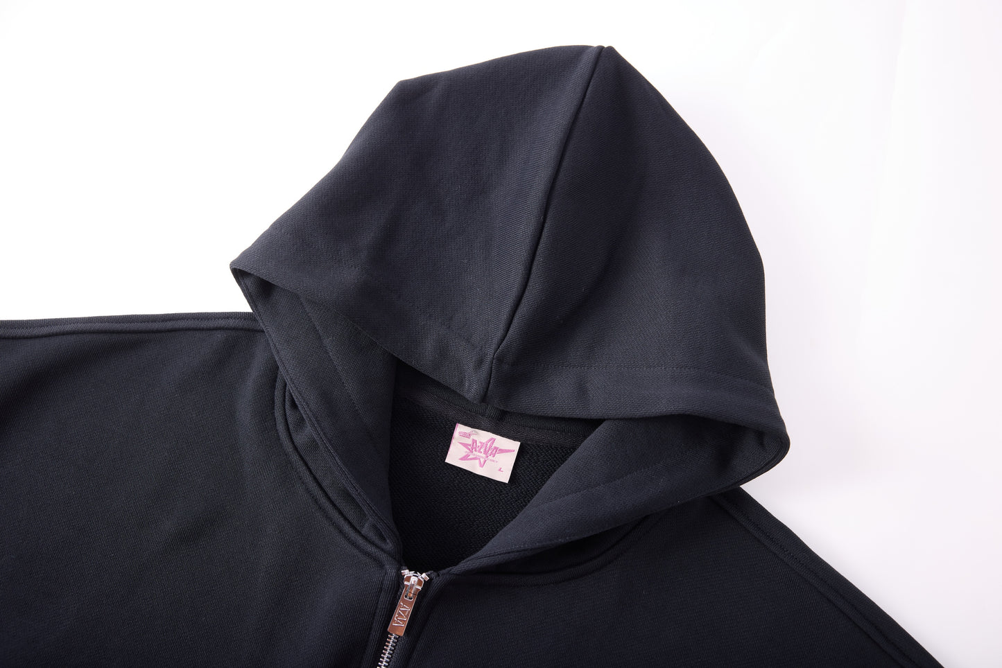Crystal Cactus Zip Hoodie - Black