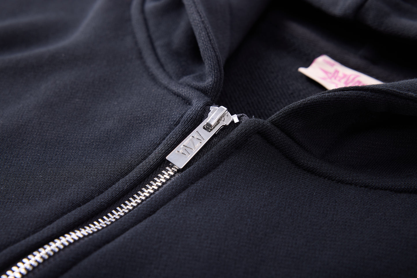 Crystal Cactus Zip Hoodie - Black