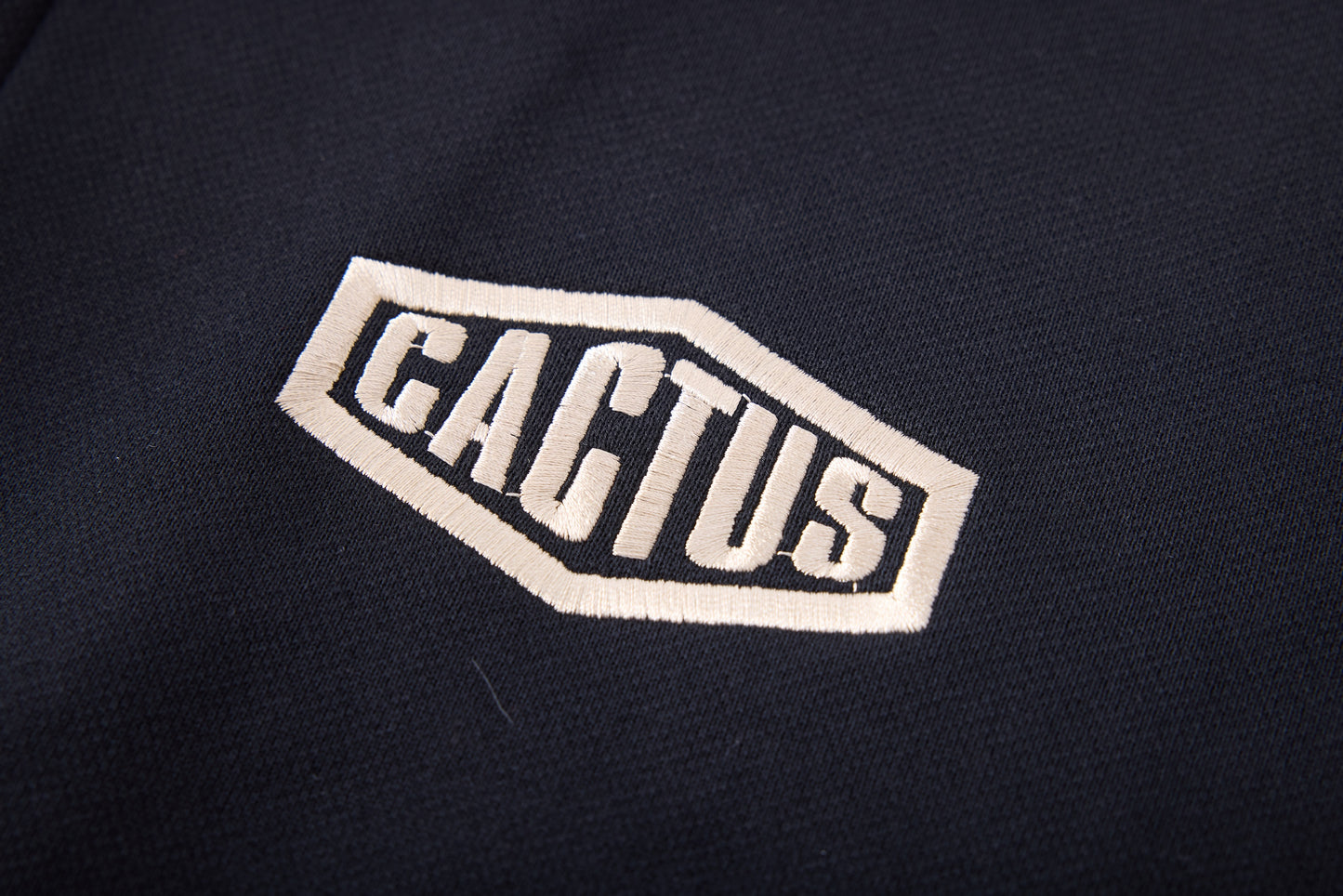 Crystal Cactus Zip Hoodie - Black