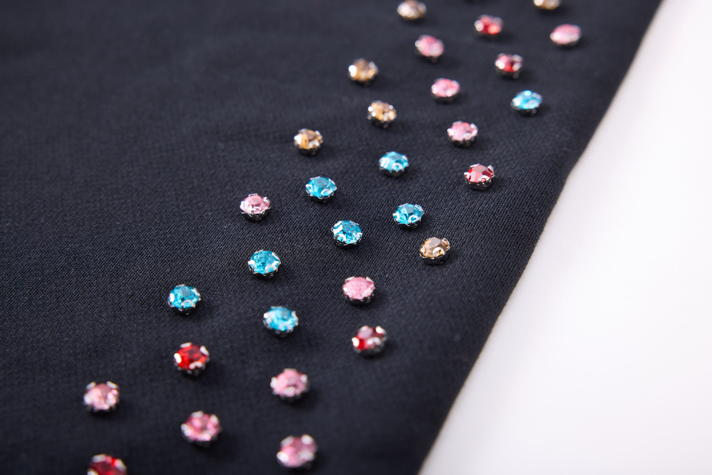 Crystal Cactus Zip Hoodie - Black