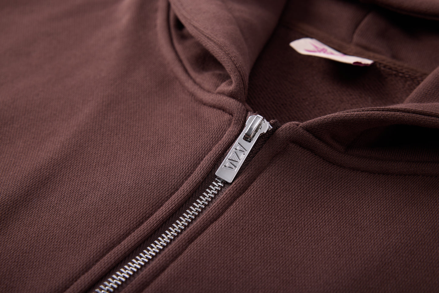 CRYSTAL CACTUS ZIP HOODIE - BROWN