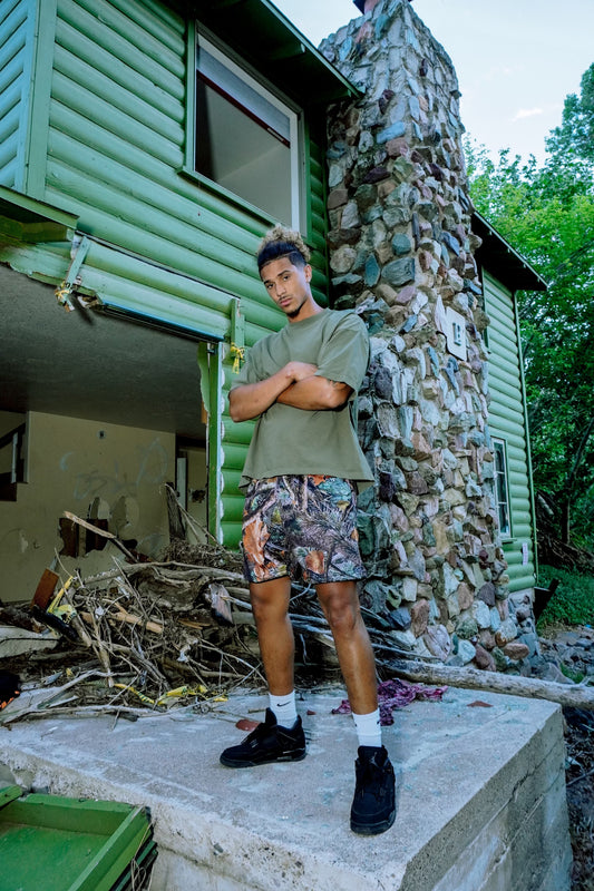 Camo Mesh Shorts