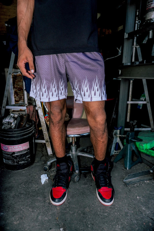 Flame Mesh Shorts